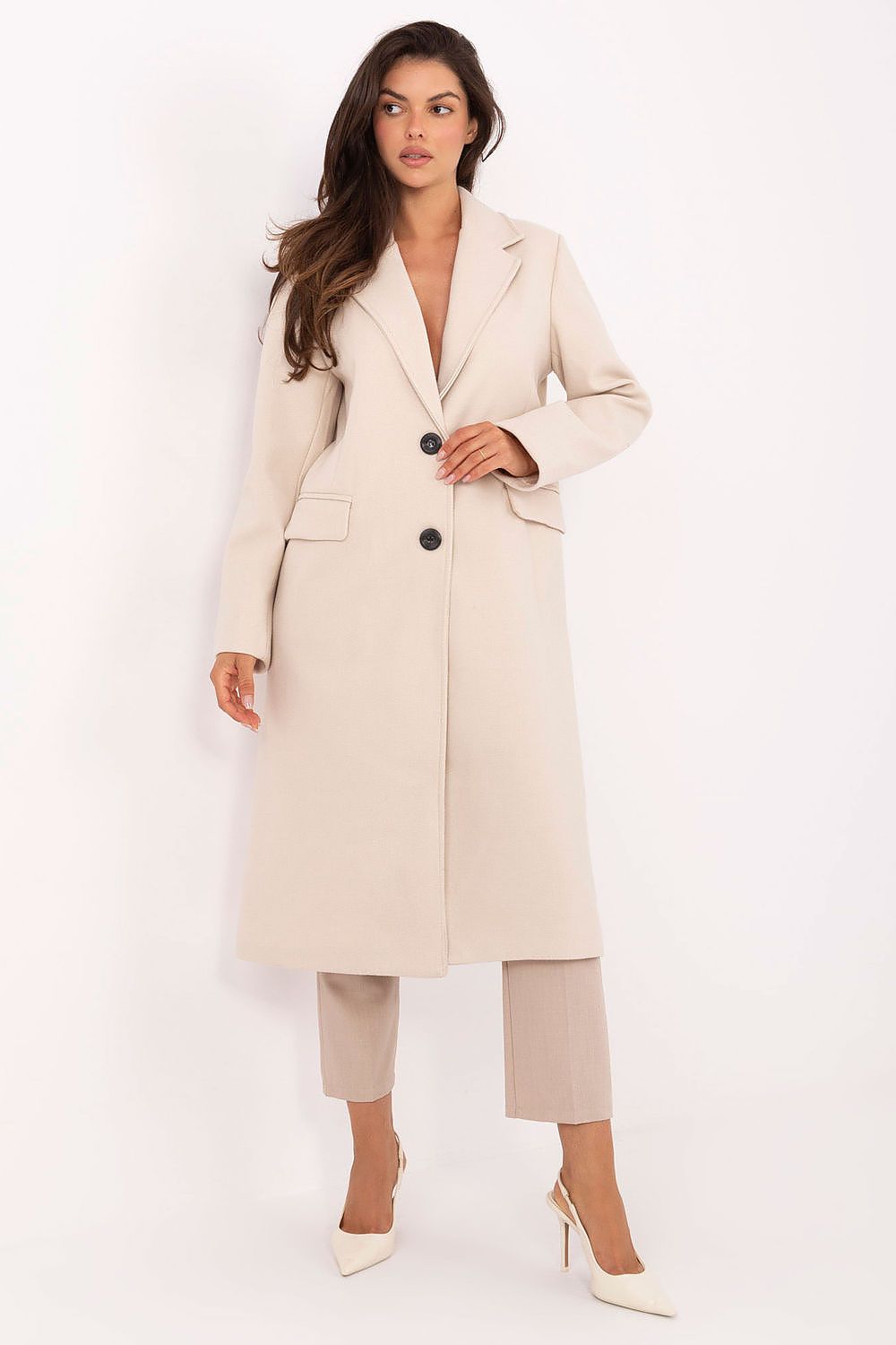  Manteau model 217448 Factory Price 